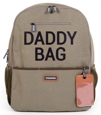 Childhome Prebaľovací batoh Daddy Bag Canvas Khaki